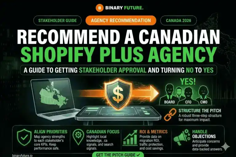 How to Recommend a Shopify Plus Migration Agency in Canada to Your Stakeholders — Shopify Migration, CRO & UX, Checklists